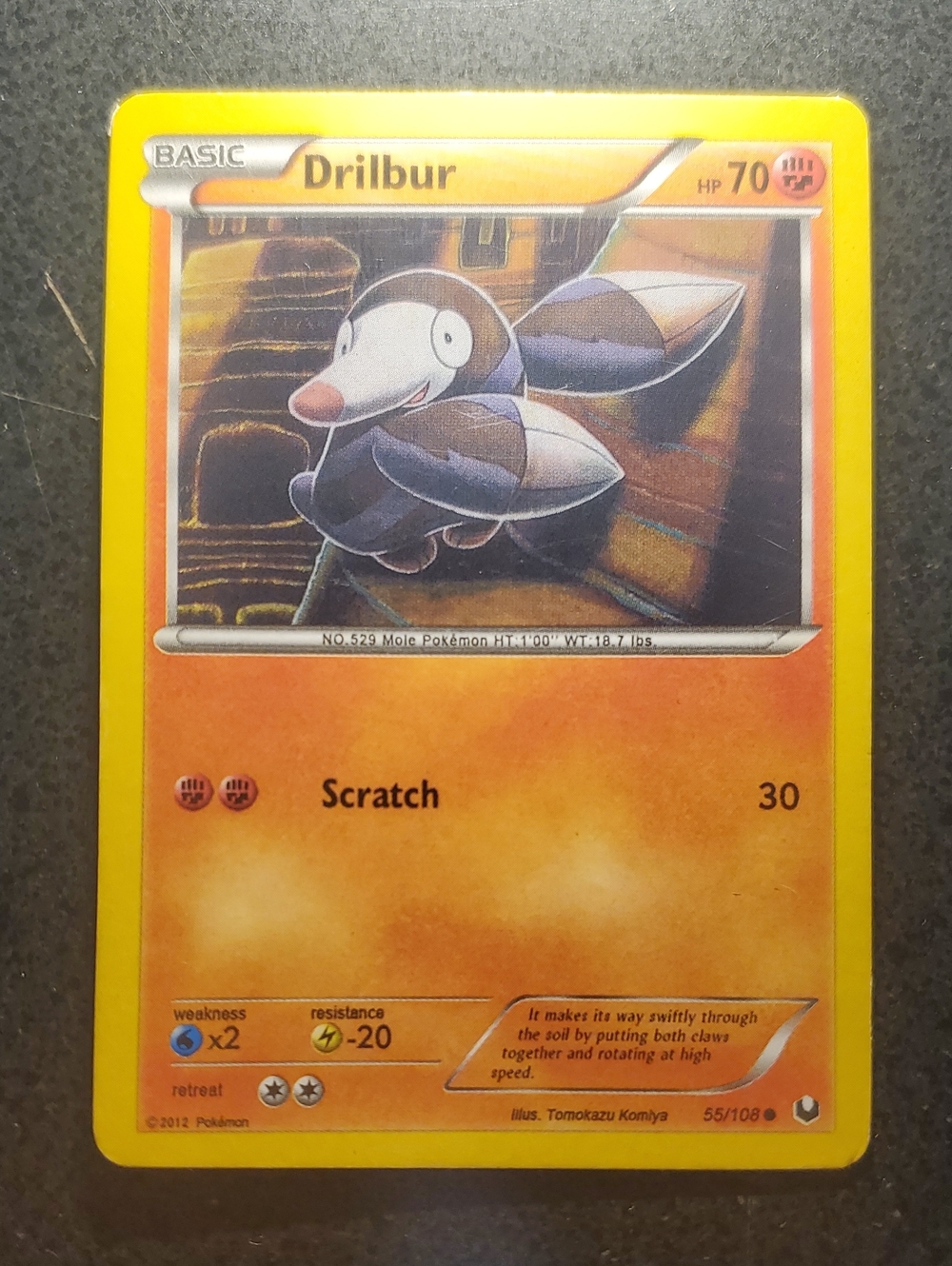 Drilbur Collectible Card - Yellow Border